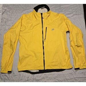Performance Bicycle Rain Jacket 2XL Cycling Yellow Waterproof Zip Pockets Access